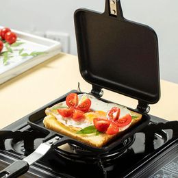 Pans Sandwich Mould Pan Double Side Grill Fry Cookware Face Steak Pancake Kitchen Supplies Sartenes