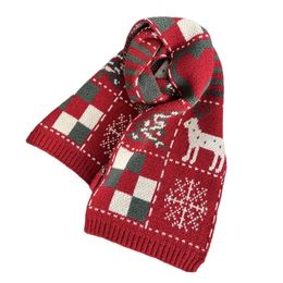 Halsdukar wraps vinter koreansk mode barns halsduk år jul stickning baby sjalar ull hals wrap barn tillbehör Småbarn halsdukar 231202