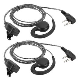 Earpiece 2 pcs Radio Way Two 81 Walkie Talkie Earpiece Headset 3.9ft Cable Length for K Head Two Way Radio Headphone