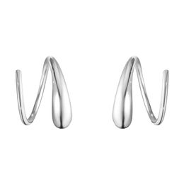 European And American Style Stud 925 Sterling Silver Earrings Spiral Shape Simple Light Fashion All-Match Jewellery Accessories222V