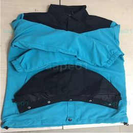 Design Mens Jacket Men Women Casual Coats Black Blue Fashion Mens Designer Jackets Outerwear With Detachable Hat Size M-3XL