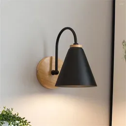 Wall Lamp Nordic Wood Sconce Light Fixture For Bedroom Bedside Living Room Lighting Luminaire Indoor Wooden Decoration Modern