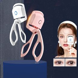 Electric Heated Eyelash Curler Eyelashes Curls Thermal Eyelash Curler Temperature Control Charging Mini Long Lasting Makeup Tool