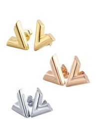 Fashion Earrings For Women Designer Letters Stud Earing High Quality Electroplated Stainless Steel Wedding Party Jewellery Accessori6288475