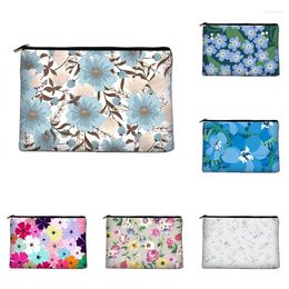 Cosmetic Bags Cartoon Floral Bag Canvas Toiletry Organiser Bridesmaid Gift Travel Portable Handbag