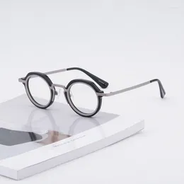Sunglasses Frames Handmade High Quality Acetate Oval Round Glasses Frame For Men Women Optical Myopia Designer Eyeglasses Prescription Lens