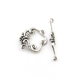 50 Sets Antique Silver Zinc Alloy OT Toggle Clasps For DIY Bracelets Necklace Jewelry Making Supplies Accessories F-69225E