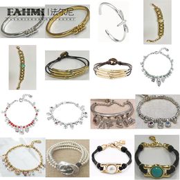 Fahmi Classic round bead heart-shaped diamond bracelet bracelet Special gifts for Mother Wife Kids Lover Friends