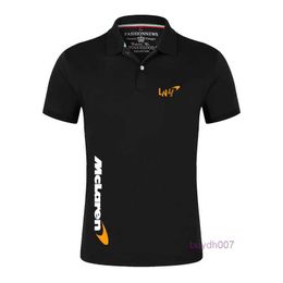 Men's T-shirts 2023/2024 New F1 Formula One Racing Team Polos Mclaren Fans Lando Norris Summer Breathable Polo Shirts Printing Short Sleeve Comfortable Tops 85p3