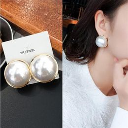 Stud Japan Vintage Simulated Pearl Earrings 2021 Design Temperament Ear Cuff Pendientes For Women All Match288r