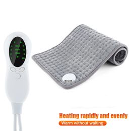 Back Massager 30*59cm Electric Heating Pad Physiotherapy Therapy Blanket Thermal Shoulder Back Pain Relief Eliminate Fatigue Winter Warmer 231202