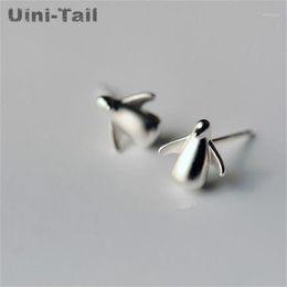 Stud Uini-Tail 925 Sterling Silver Cute Little Penguin Earrings Korean Fashion Tide Flow Hypoallergenic High Quality Jewelry1247p