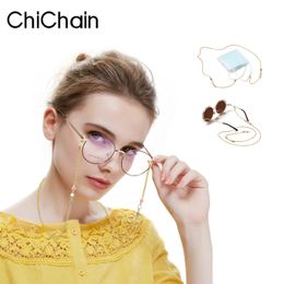 Glasses Chain chicchain Women's Eyewear Holder Chain Sunglasses Chain Women's Fashion Eyewear Hanging Necklace Durability 231201
