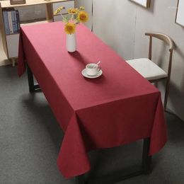 Table Cloth Solid Color Tablecloth Dining Room End Desk Mat