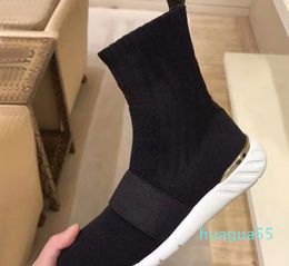 Autumn winter platform Socks boots Sexy letter Casual shoes women designer Shoes Fashion sports knitted elastic boot Lady Thick snea