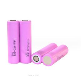 % 100 yüksek kaliteli 35E INR18650 Pil 3500mAh Pembe INR 18650 Lityum Şarj Edilebilir Li-Ion Piller Samsung Hücreleri için Hücre