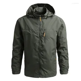 Men's Jackets Military Tactical Waterproof Bomber Coats Hooded Windbreaker Male Outdoor Sports Quick Dry Jacket Lightweight Coat