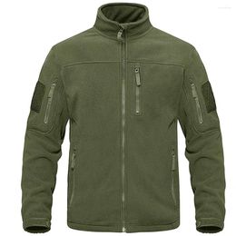 Men's Jackets 2023 Tactical Army Fleece Jacket Military Thermal Warm Work Coats Mens Safari Outwear Windbreaker Men