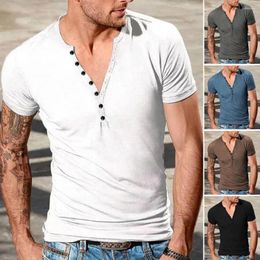 Men's T Shirts Men T-shirt 3D Cutting Sport Top Breathable Versatile Handsome Summer Solid Color Slim Fit