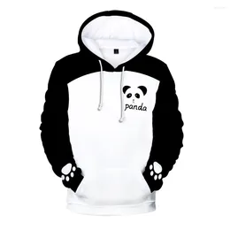 Men's Hoodies Cute Panda 3D Printed Hoodie Sweatshirt Men Women Pullover Streetwear Autumn Kids Hooded Tops Casual Boys Girls Animal Clothes