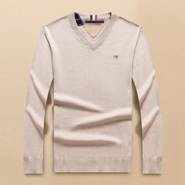 Men's Top Designer Sweater Vintage Embroidered V-neck Casual Star Same Sweater Letter Warm Comfortable White Top