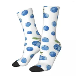 Men's Socks Funny Compression Sock For Men Blueberry Fruit Pattern - Gift Contemporary Arts Lover Vintage Family Boys Crew