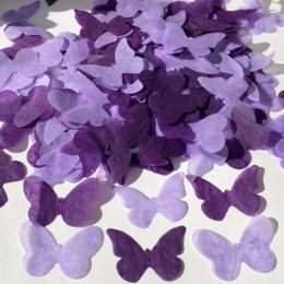 Party Decoration Purple Butterfly Confetti Biodegradable Lilac Grape Butterflies Wedding Decor Handmade Elegant Flying Confettis