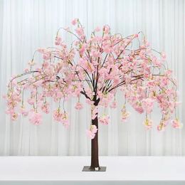 Artificial Flower Cherry Tree Artificial Wishing Tree Wedding Table Centrepieces Decor Garden Hotel Shopping Mall Home Decor Window Display 55