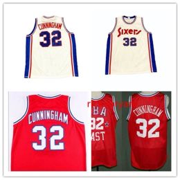 Nikivip Basketball College Retro Billy 32 Cunningham Throwback Jersey Mesh Ed Embroidery Custom Size S-5XL