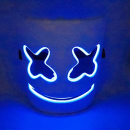 One hundred electric syllables cotton candy LED music mask Marshmello same mask Halloween