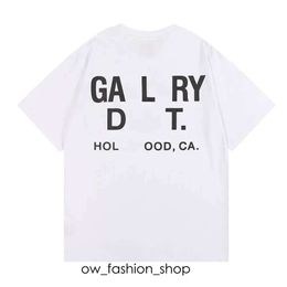 Galleries T-shirts Designer T Shirt Ange Brand Net Red Retro Gaerys Depts Men and Women Short-seeved Gaiee Printed Refective Galery Dept 796