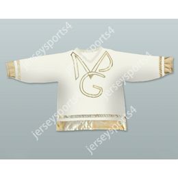 Custom WHITE PRINCE AND THE NEW POWER GENERATION HOCKEY JERSEY NEW Top Stitched S-M-L-XL-XXL-3XL-4XL-5XL-6XL