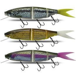 Baits Lures Fishing Lure Size 350mm Brochet Swimming Bait Jointed Floating le Giant Hard Section For Big Bass Pike Klash Ghost 231202