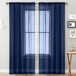 Curtain Brand Durable High Quality Practical For Home Room Draperies Valance Drape Polyester Rod Pocket Top
