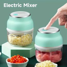 1pc Electric Multifunctional Meat Grinder Garlic Stirrer Garlic Grinder,Kitchen Appliances