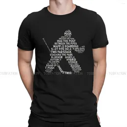 Men's T Shirts Ice Hockey TShirt For Men Goalie Word Art Humour Summer Sweatshirts Shirt Novelty Trendy Loose