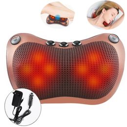 Massage Neck pillow 3-speed head relaxation Electric shoulder and back Shiatsu Neck massager 231202