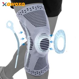 Elbow Knee Pads 1 Piece Knee Brace Strap Patella Medial Support Strong Meniscus Silicone Compression Protection Sport Knee Pads Running Basket 231201