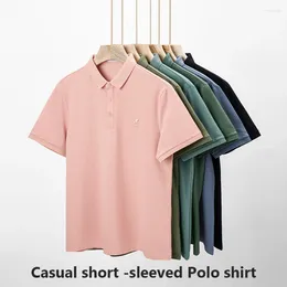 Men's T Shirts Good Quality Solid Colour Simple Polo Shirt Summer Loose Casual White Lapel Short Sleeve T-shirt Unisex Fashion Sports Tees