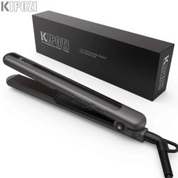 Hair Straighteners KIPOZI Professional Hair Flat Iron 2 In 1 Hair Curler Adjustable Temperature Fast Heating Hair Straightener Straightening Iron 231201