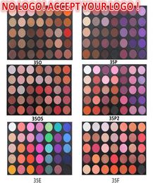 No brand 35 Colour Eyeshadow Palette Makeup Cosmetic Matte and Shimmer Eye Shadow Palettes accept Customised logo4141343
