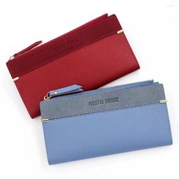 Wallets Letter Print Coin Purse Card Bag PU Leather Korean Style Women Money Clutch Bank Holder