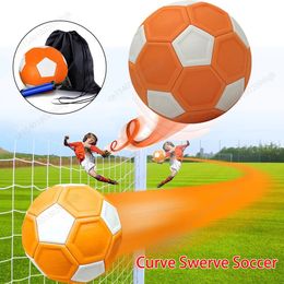 Sports Gloves Sport Curve Swerve Soccer Ball Football High Visibility Curving KickBall Perfect Funny Toy for Outdoor Indoor Match or Game 231202