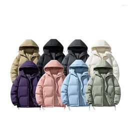 Men's Jackets 2023 Hooded Puffer Men Casual Fashion Winter Thick Jacket Mens Short Bomber Bubble Coats