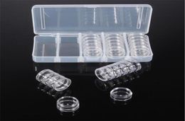 Transparent Nail Art Decorations Storage Box Empty Nails Tip Glitter Drill Rhinestone Organiser Case With 25 Compartments Remove4618280