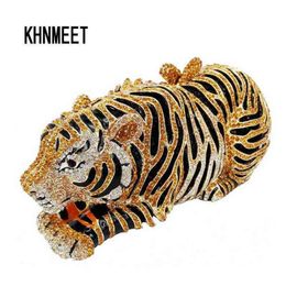 Evening Bag Animal Tiger Luxury Crystal Leopard Cocktail Party Purse Handbag Clutch s Sc030 12142459