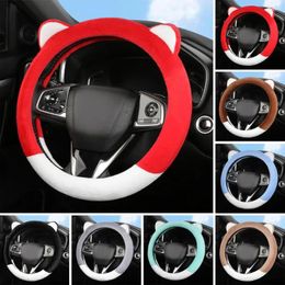 Steering Wheel Covers Ear Decor Cover Cute Ears Warm Fuzzy Winter For Girls Fluffy