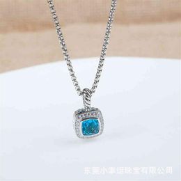 Necklaces Dy Men Jewelry Designer Necklace Petite BlueTopaz Black Onyx Amethyst Garnet Diamond Pendant High End Jewelry Women325F