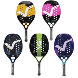Tennis Rackets Beach Tennis Racket with Cover Bag Kevlar/12K Carbon with Shiny 3D Surface Non-slip Grip Handle for Beach Sports and Practie 231201