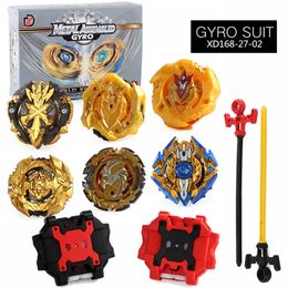 4D Beyblades Beyblades Burst Set Metal Fusion 6Pcs Spinning Children Toys with Ruler Launcher XD168-27-02 231202